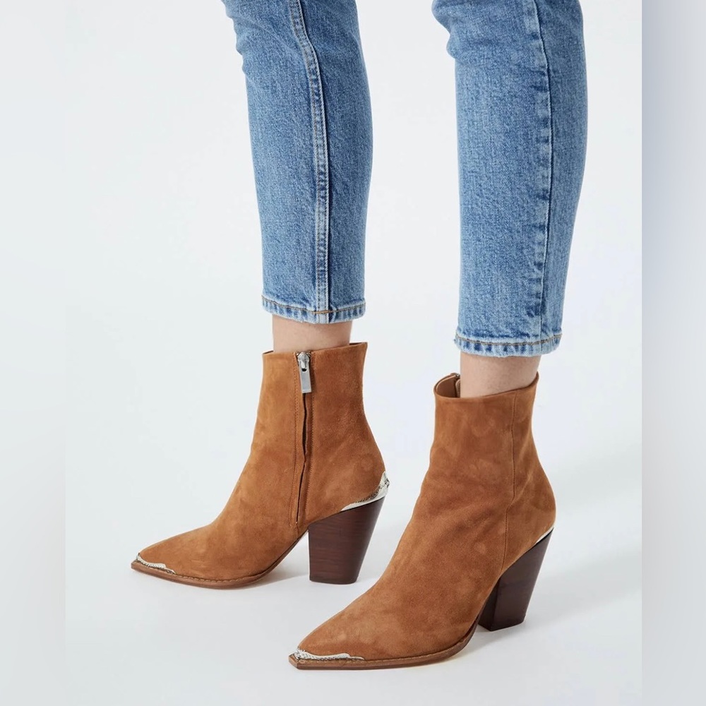 The Kooples Tan Suede Boots size 38